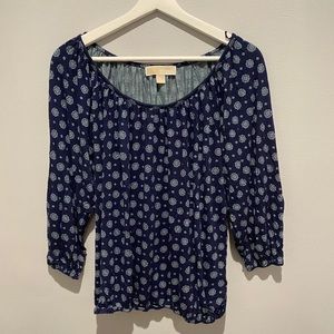 MICHAEL KORS blue blouse